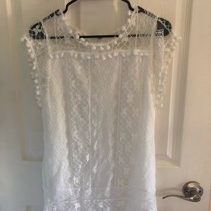 Lace Mini-Dress/Beach Cover Up ⭐️ FREE SHIPPING